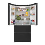 KoolMore 17.9 Cu. Ft. 33-Inch 4-Door French Door Refrigerator with Manual Twist Ice Maker, Black
