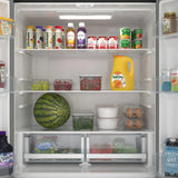 KoolMore 17.9 Cu. Ft. 33-Inch 4-Door French Door Refrigerator with Manual Twist Ice Maker, Black