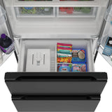 KoolMore 17.9 Cu. Ft. 33-Inch 4-Door French Door Refrigerator with Manual Twist Ice Maker, Black