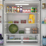 KoolMore 17.9 Cu. Ft. 33-Inch 4-Door French Door Refrigerator with Manual Twist Ice Maker, Stainless Steel