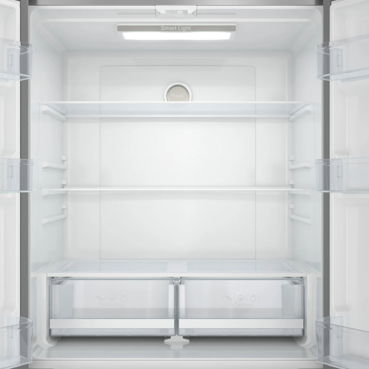 KoolMore 17.9 Cu. Ft. 33-Inch 4-Door French Door Refrigerator with Manual Twist Ice Maker, Stainless Steel