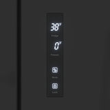 KoolMore 17.9 Cu. Ft. 33-Inch 4-Door French Door Refrigerator with Manual Twist Ice Maker, Black