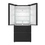KoolMore 17.9 Cu. Ft. 33-Inch 4-Door French Door Refrigerator with Manual Twist Ice Maker, Black