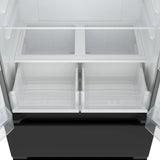 KoolMore 17.9 Cu. Ft. 33-Inch 4-Door French Door Refrigerator with Manual Twist Ice Maker, Black
