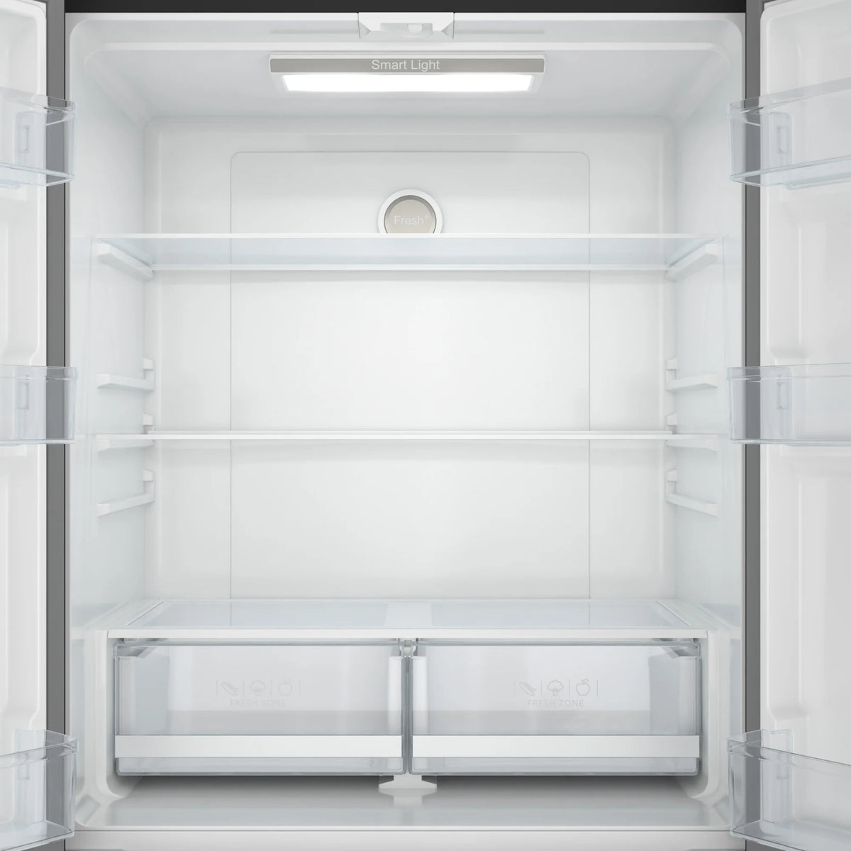KoolMore 17.9 Cu. Ft. 33-Inch 4-Door French Door Refrigerator with Manual Twist Ice Maker, Black