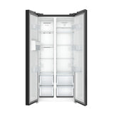KoolMore 15.6 Cu. Ft. 33-Inch Side-by-Side Refrigerator with Manual Twist Ice Maker, Black