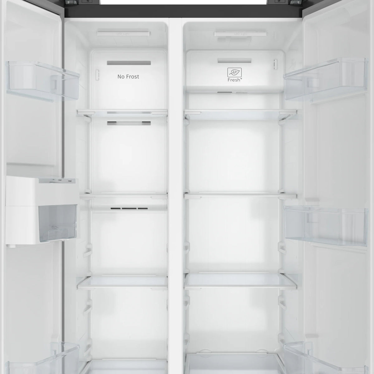 KoolMore 15.6 Cu. Ft. 33-Inch Side-by-Side Refrigerator with Manual Twist Ice Maker, Black