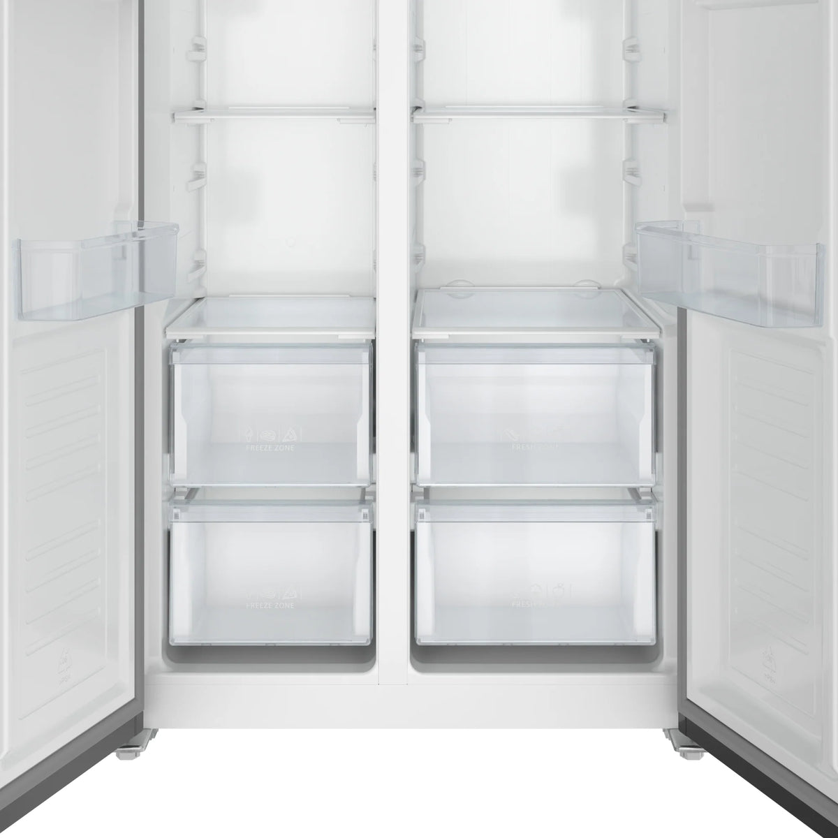 KoolMore 15.6 Cu. Ft. 33-Inch Side-by-Side Refrigerator with Manual Twist Ice Maker, Black