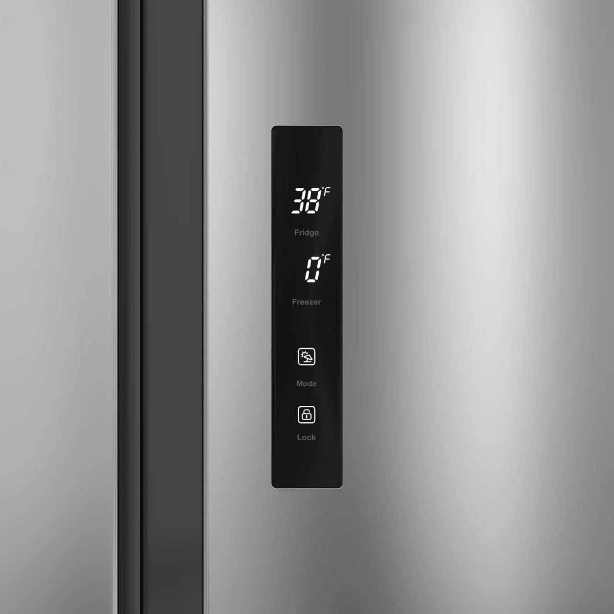 15.6 Cu. Ft. 33-Inch Side-by-Side Refrigerator with Manual Twist Ice Maker, Stainless Steel