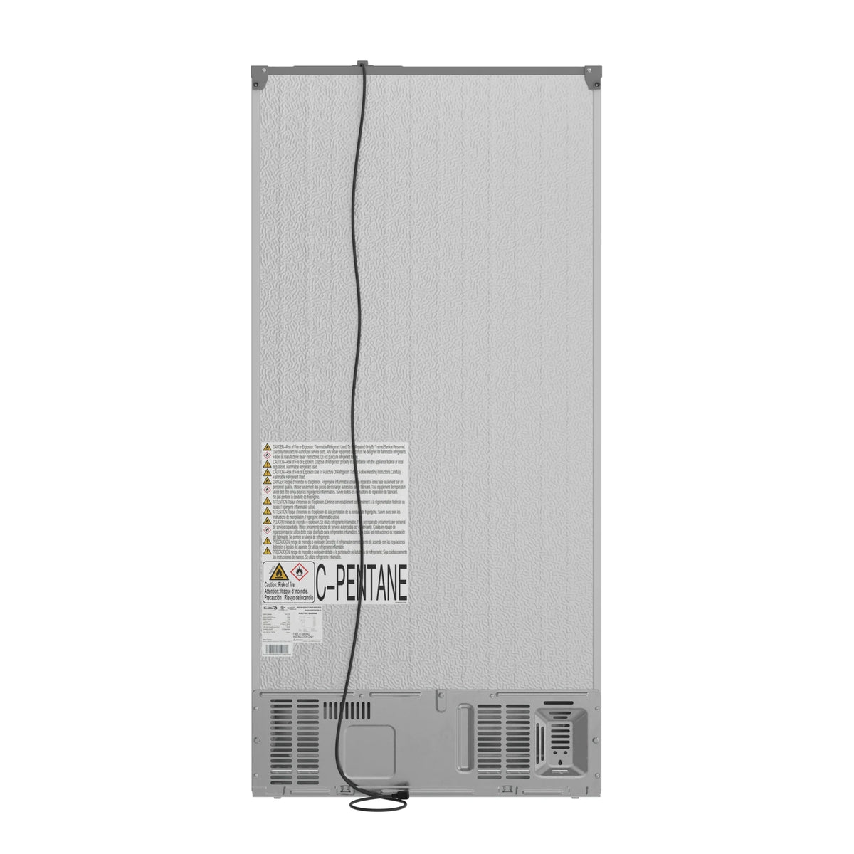 15.6 Cu. Ft. 33-Inch Side-by-Side Refrigerator with Manual Twist Ice Maker, Stainless Steel