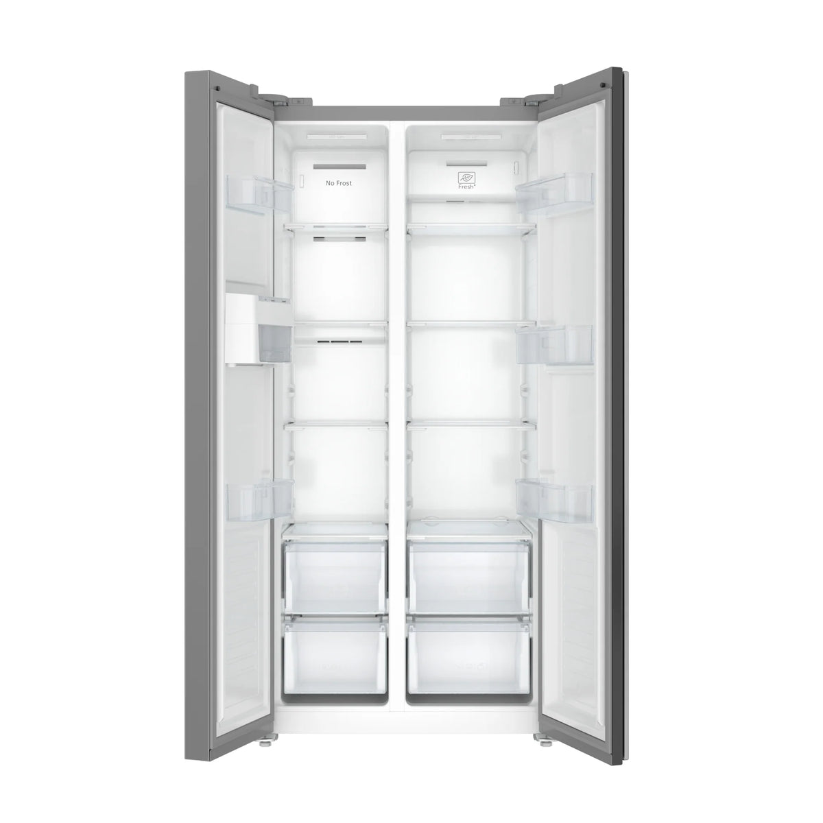 15.6 Cu. Ft. 33-Inch Side-by-Side Refrigerator with Manual Twist Ice Maker, Stainless Steel