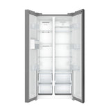 15.6 Cu. Ft. 33-Inch Side-by-Side Refrigerator with Manual Twist Ice Maker, Stainless Steel