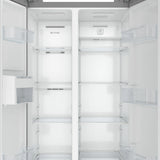 15.6 Cu. Ft. 33-Inch Side-by-Side Refrigerator with Manual Twist Ice Maker, Stainless Steel