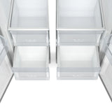 15.6 Cu. Ft. 33-Inch Side-by-Side Refrigerator with Manual Twist Ice Maker, Stainless Steel