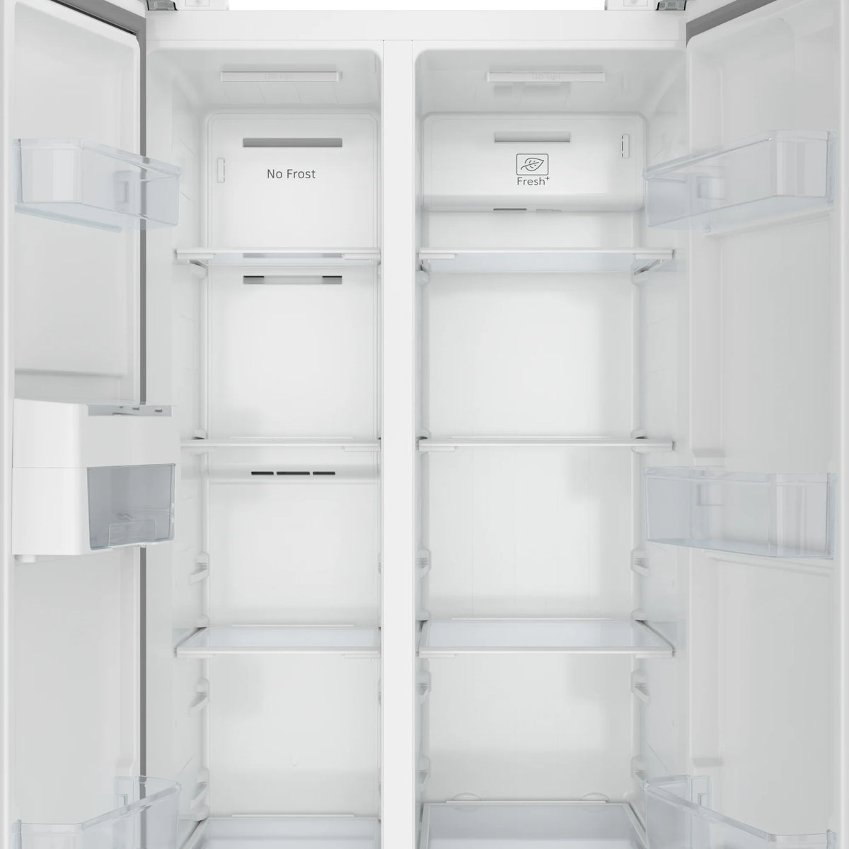 15.6 Cu. Ft. 33-Inch Side-by-Side Refrigerator with Manual Twist Ice Maker, White