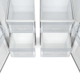 15.6 Cu. Ft. 33-Inch Side-by-Side Refrigerator with Manual Twist Ice Maker, White