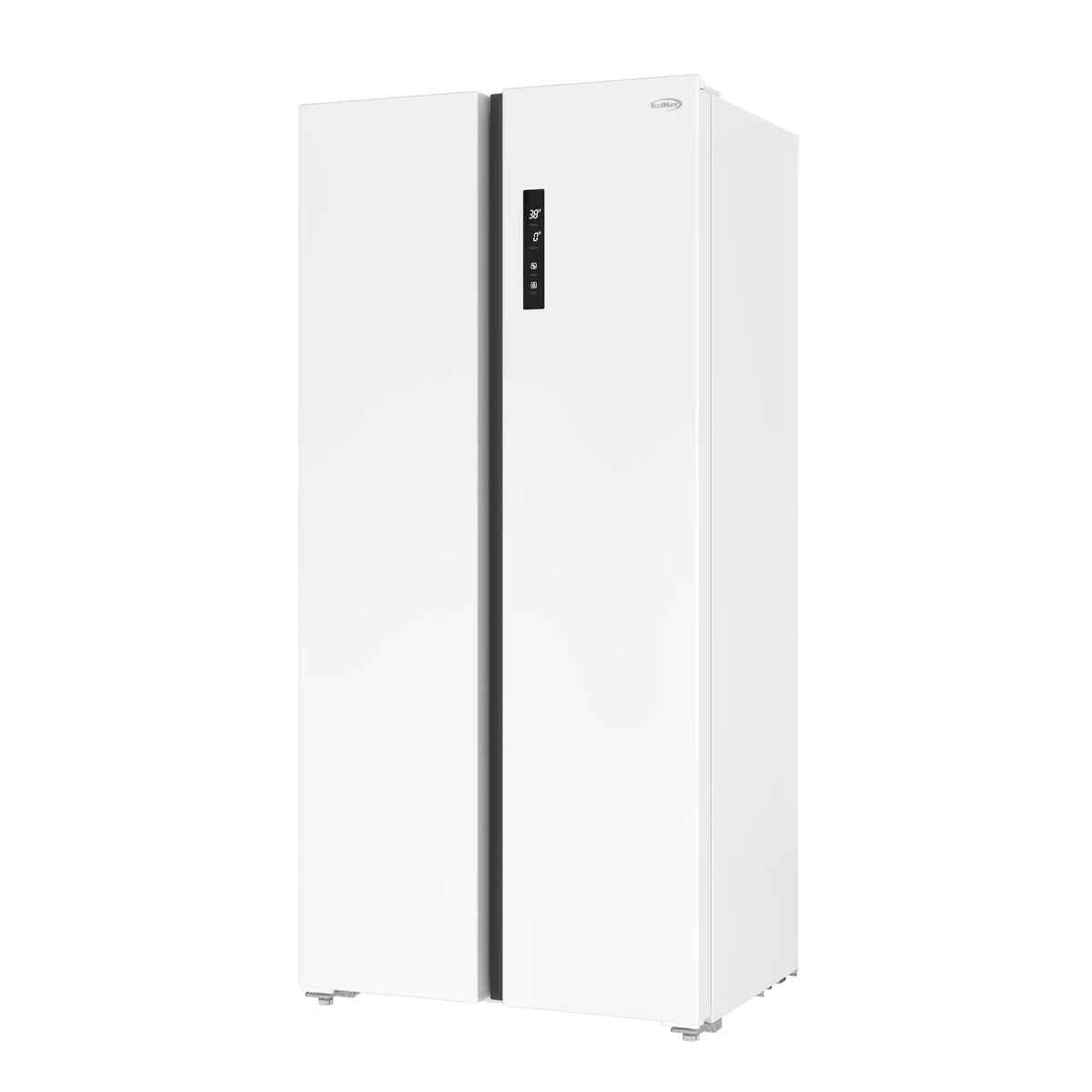 15.6 Cu. Ft. 33-Inch Side-by-Side Refrigerator with Manual Twist Ice Maker, White