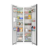 15.6 Cu. Ft. 33-Inch Side-by-Side Refrigerator with Manual Twist Ice Maker, White