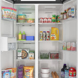 KoolMore 15.6 Cu. Ft. 33-Inch Side-by-Side Refrigerator with Manual Twist Ice Maker, Black