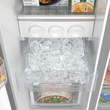 20 Cu. Ft. 35.5-Inch Side-by-Side Refrigerator with Manual Twist Ice Maker, Stainless Steel