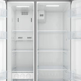 20 Cu. Ft. 35.5-Inch Side-by-Side Refrigerator with Manual Twist Ice Maker, Stainless Steel