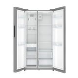 20 Cu. Ft. 35.5-Inch Side-by-Side Refrigerator with Manual Twist Ice Maker, Stainless Steel