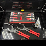 Boxo Pro Series | 28" 3-Drawer Flip-Top Service Cart with Quick Service Master Tool Set