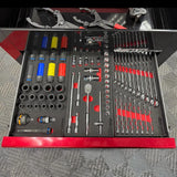 Boxo Pro Series | 28" 3-Drawer Flip-Top Service Cart with Quick Service Master Tool Set