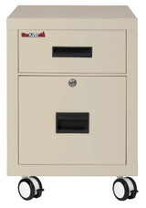 FireKing Mobile Pedestal Legal/Letter File Cabinet - 1-Hour Fire Rated
