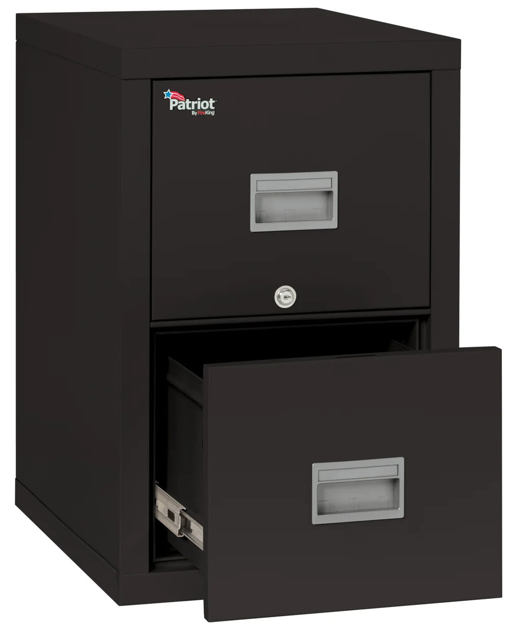 FireKing Patriot 2-Drawer 25" Deep 1-Hour Rated Fireproof File Cabinet, Letter & Legal