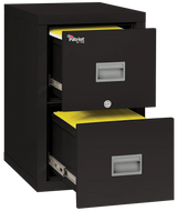 FireKing Patriot 2-Drawer 25" Deep 1-Hour Rated Fireproof File Cabinet, Letter & Legal