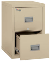 FireKing Patriot 2-Drawer 25" Deep 1-Hour Rated Fireproof File Cabinet, Letter & Legal