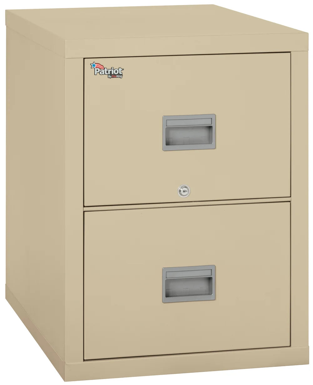 FireKing Patriot 2-Drawer 31" Deep 1-Hour Rated Fireproof File Cabinet, Legal