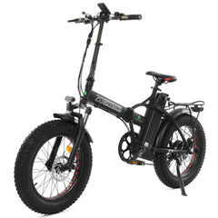 Ecotric 48V Fat Tire Portable and Folding Electric Bike with color LCD display