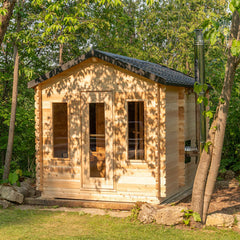 Dundalk Leisurecraft Canadian Timber Georgian Cabin Sauna with Changeroom | 6 Persons