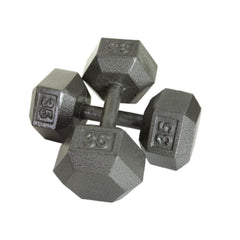 USA 5 lb to 50 lb 13 Pair Iron Hex Dumbbell Set with Vertical Rack