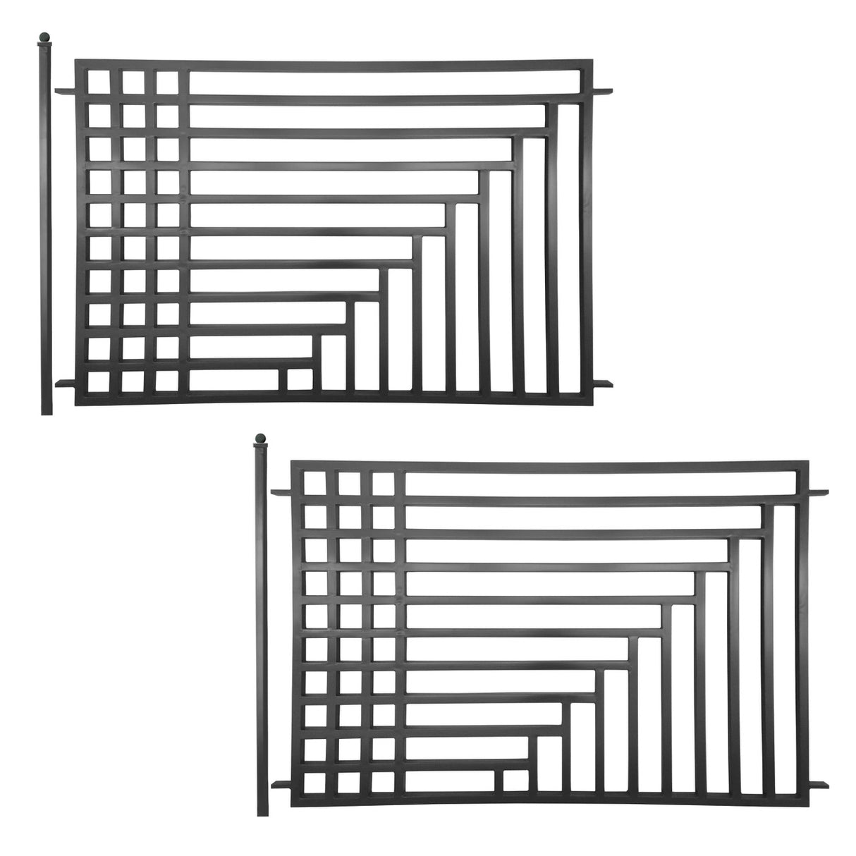 Aleko 2-Panel Fence Kit – KYIV Style – 8x5 ft.