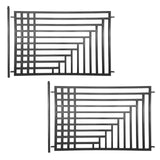 Aleko 2-Panel Fence Kit – KYIV Style – 8x5 ft.