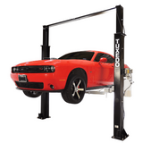 Tuxedo TP9KAC-TUX, 9,000 lb 2 Post Car Lift Clear Floor - Asymmetric