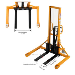 Apollolift Straddle Legs 1100lbs Cap.  63" Lift Height A-3004