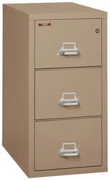 FireKing 3-Drawer 31" Deep 1-Hour Rated Fireproof File Cabinet, Letter