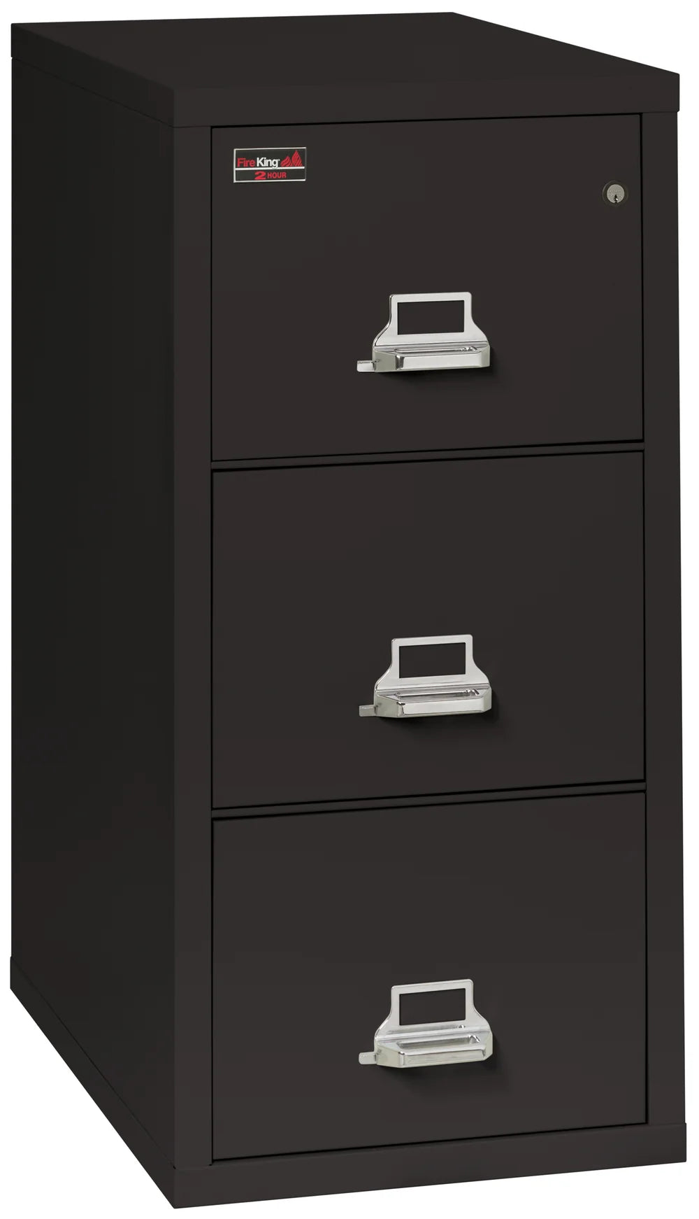 FireKing 3-Drawer 31" Deep 2-Hour Rated Fireproof File Cabinet, Letter