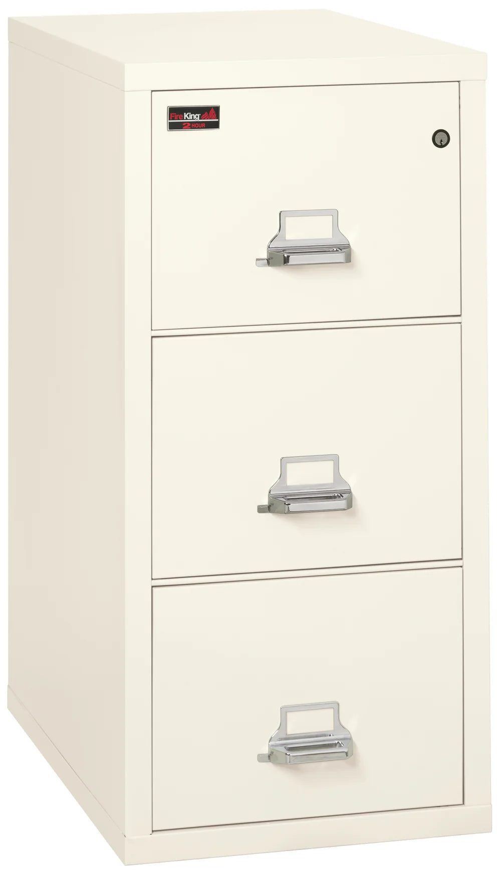 FireKing 3-Drawer 31" Deep 2-Hour Rated Fireproof File Cabinet, Letter