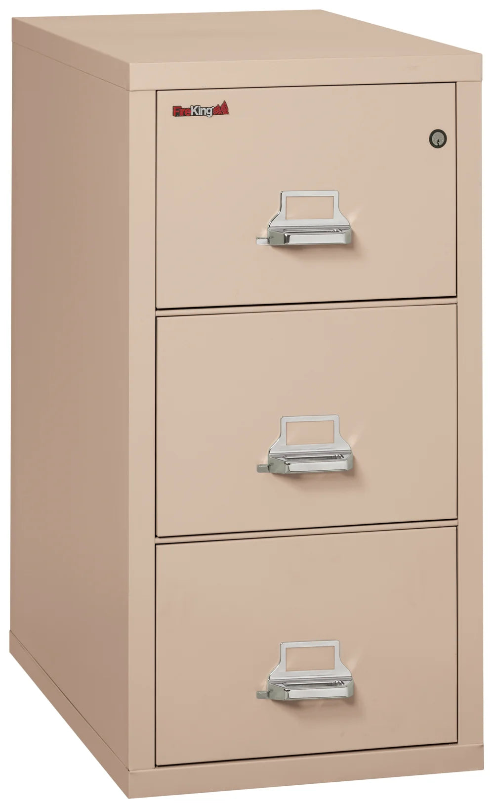 FireKing 3-Drawer 31" Deep 1-Hour Rated Fireproof File Cabinet, Legal