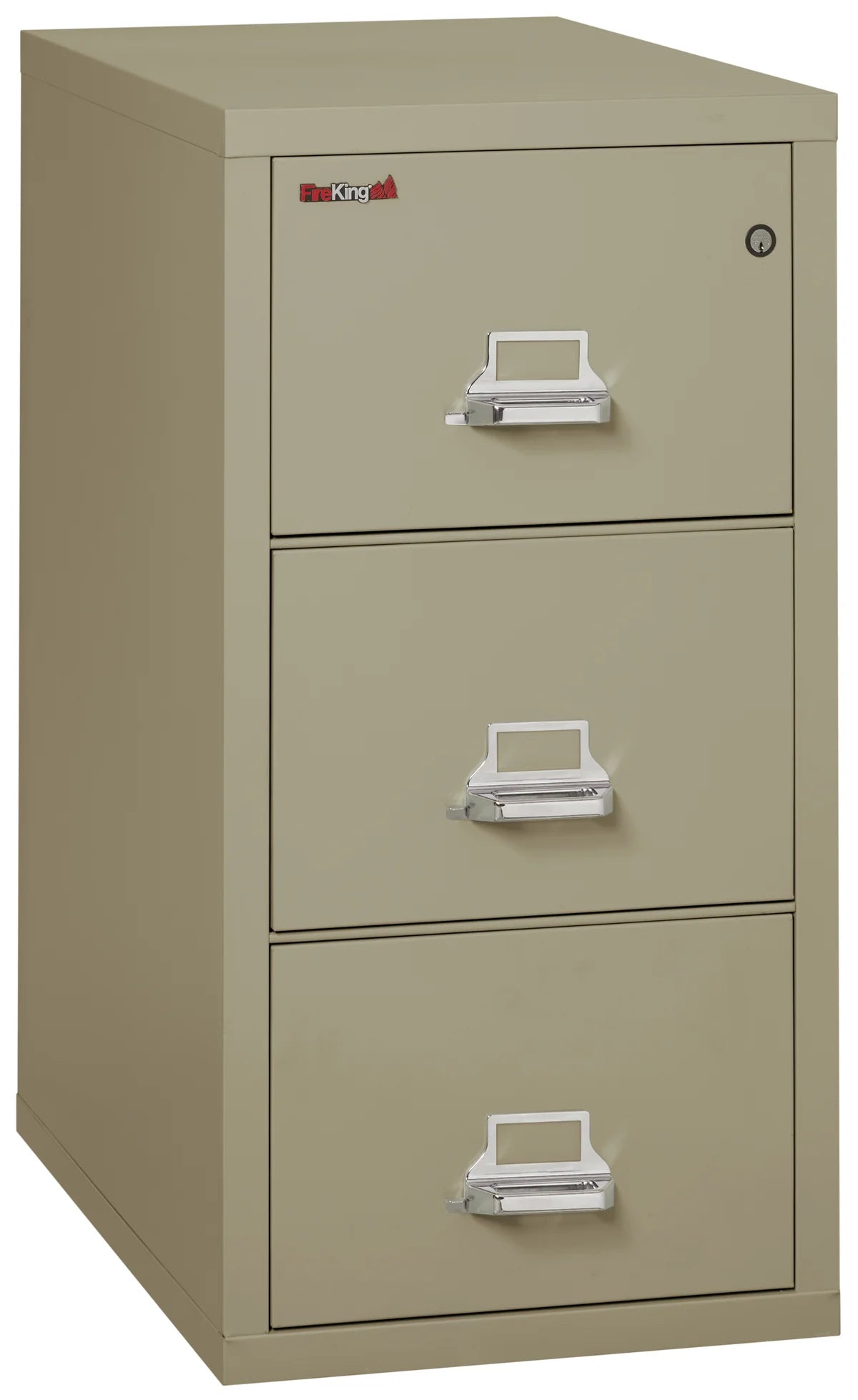 FireKing 3-Drawer 31" Deep 1-Hour Rated Fireproof File Cabinet, Legal