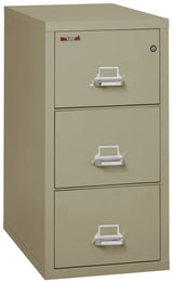 FireKing 3-Drawer 31" Deep 1-Hour Rated Fireproof File Cabinet, Legal