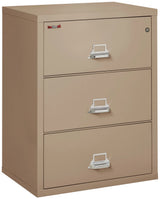 FireKing 3-Drawer 31" Wide 1-Hour Rated Lateral Fireproof File Cabinet