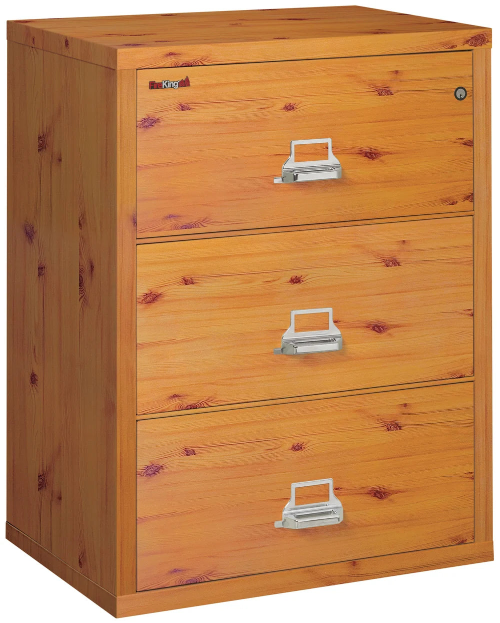 FireKing 3-Drawer 31" Wide 1-Hour Rated Lateral Fireproof File Cabinet