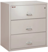 FireKing 3-Drawer 38" Wide 1-Hour Rated Lateral Fireproof File Cabinet