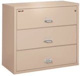FireKing 3-Drawer 44" Wide 1-Hour Rated Lateral Fireproof File Cabinet